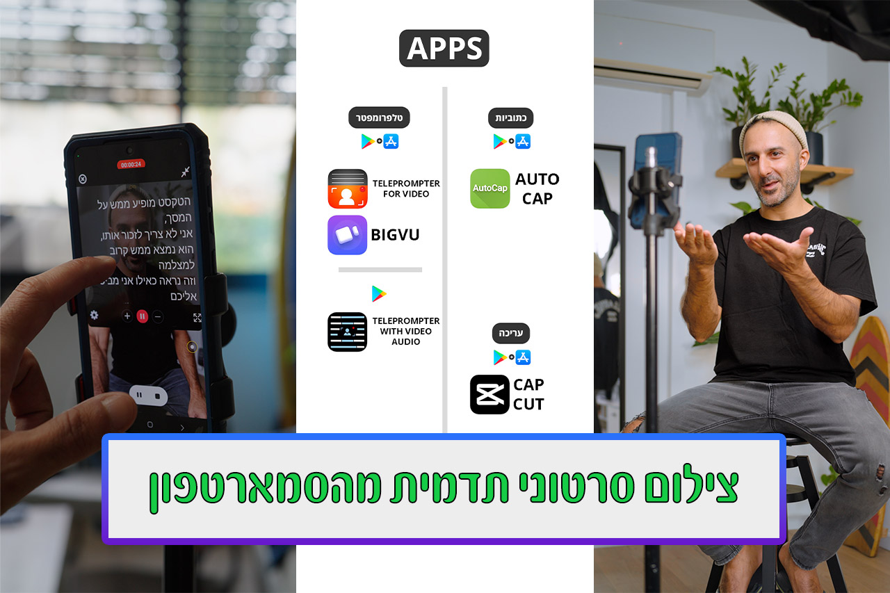 צילום סרטוני תדמית מהנייד
